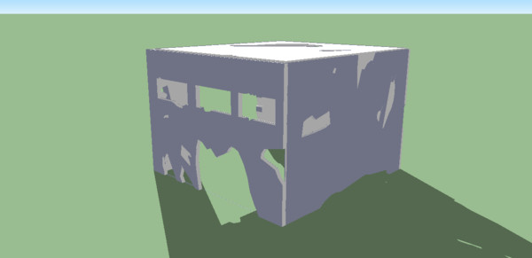 destroyed building 3ds free - Destroyed building by elijah3d